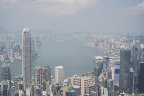 Bay View of Hong Kong from Victoria Peak