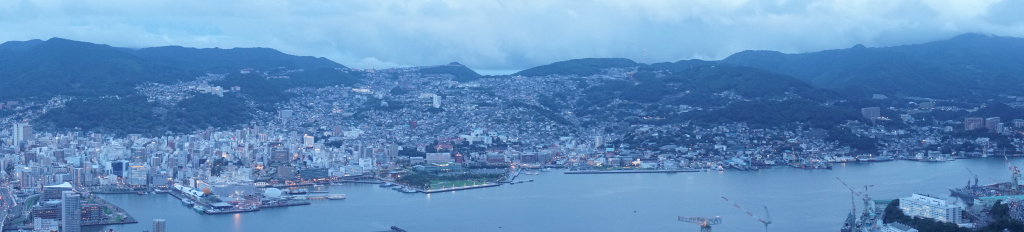 Nagasaki Nighttime Harbor